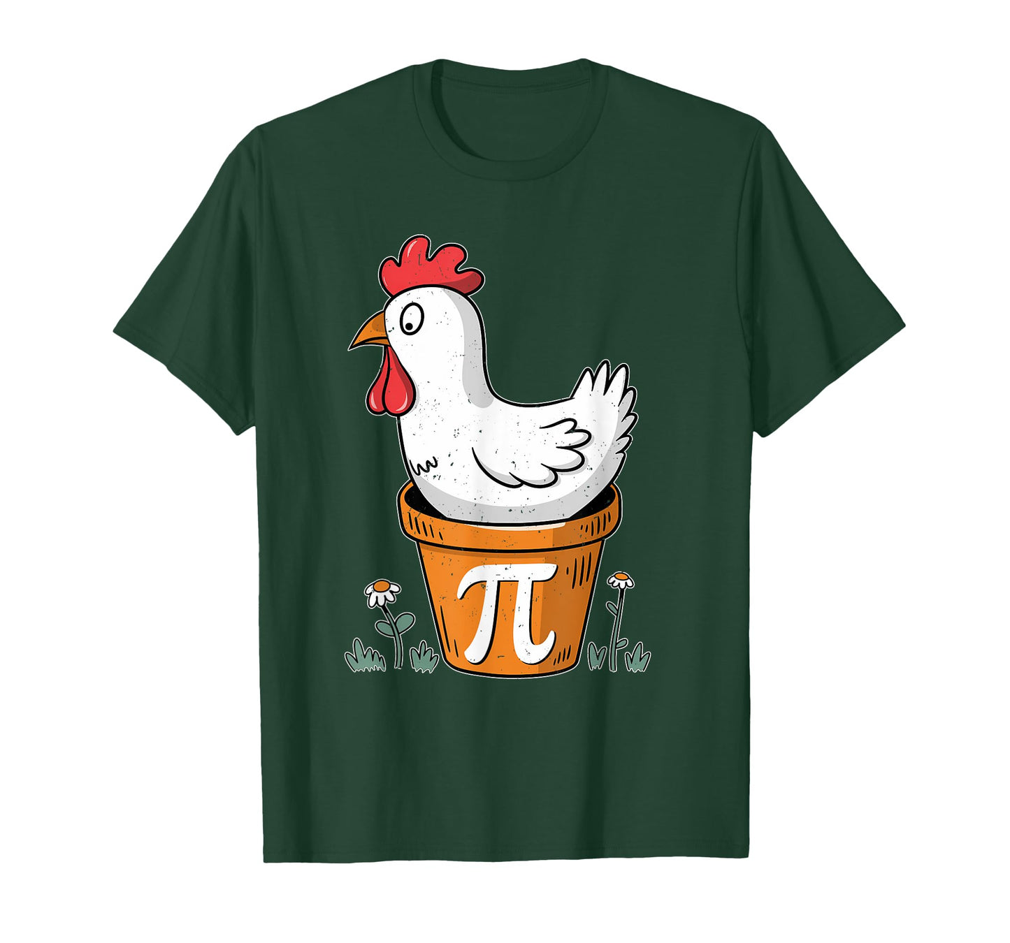 Funny Chicken Pi Day Shirt Math Lover Gift Men Woman Kids T-Shirt