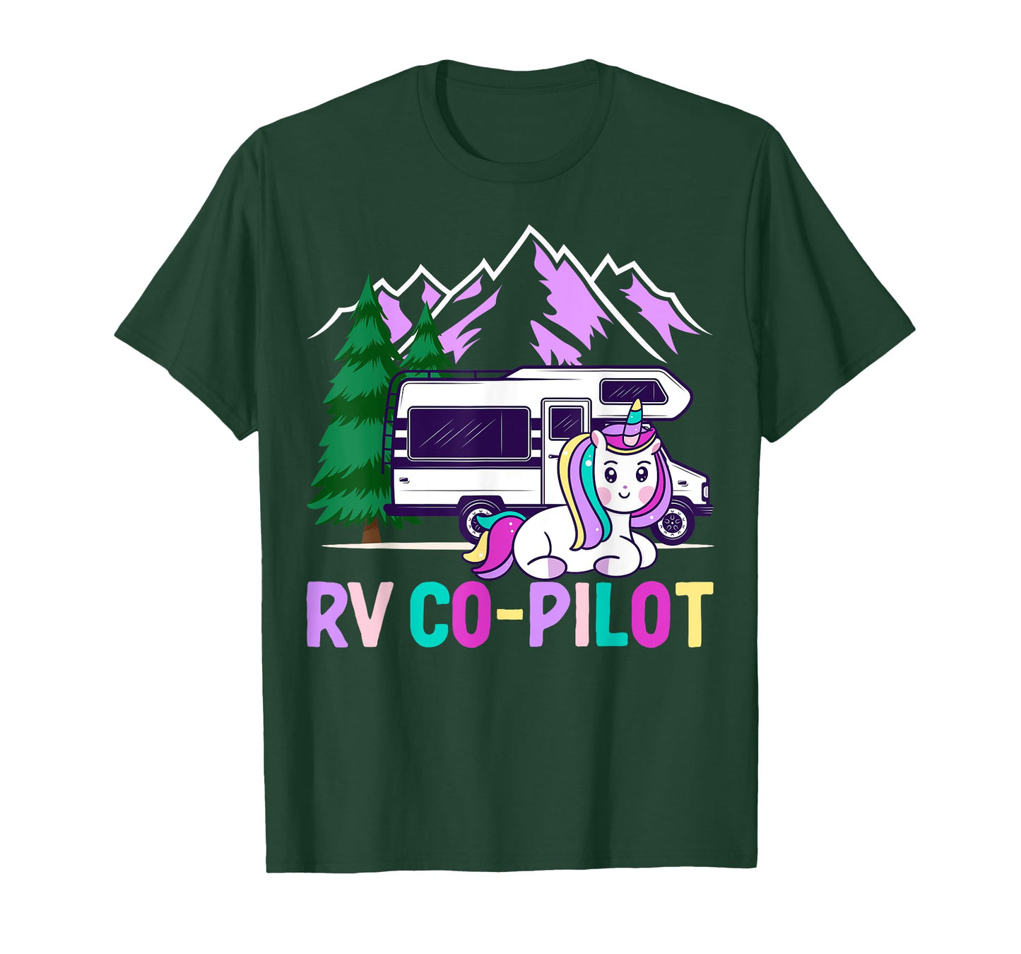 Rv Co-Pilot Rv Driver Rv Camper Rv Camping Girl T-Shirt