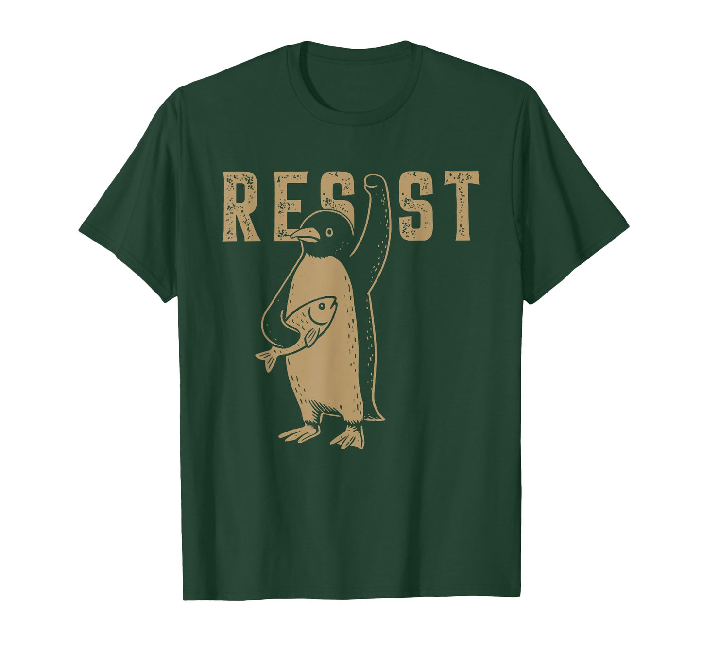 Resist Penguin Activism Graphic Design T-Shirt