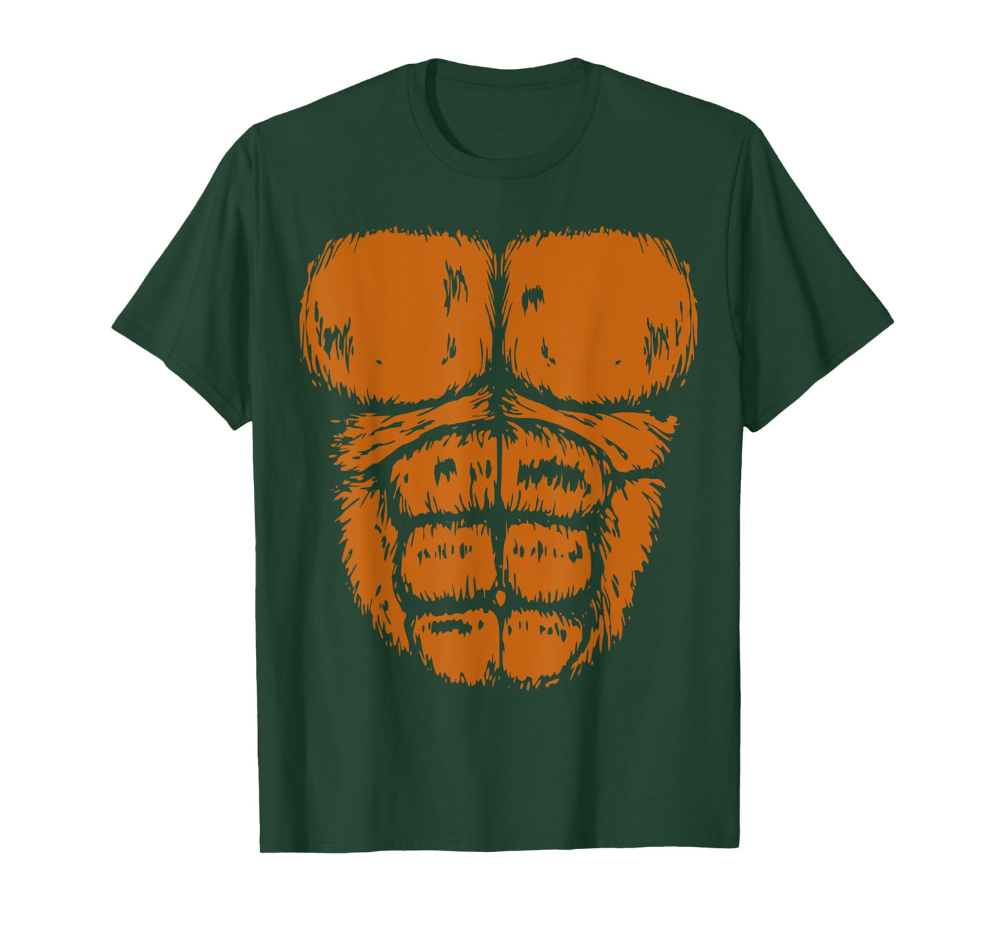 Gorilla Monkey Belly Chest Costume DIY Halloween T-Shirt