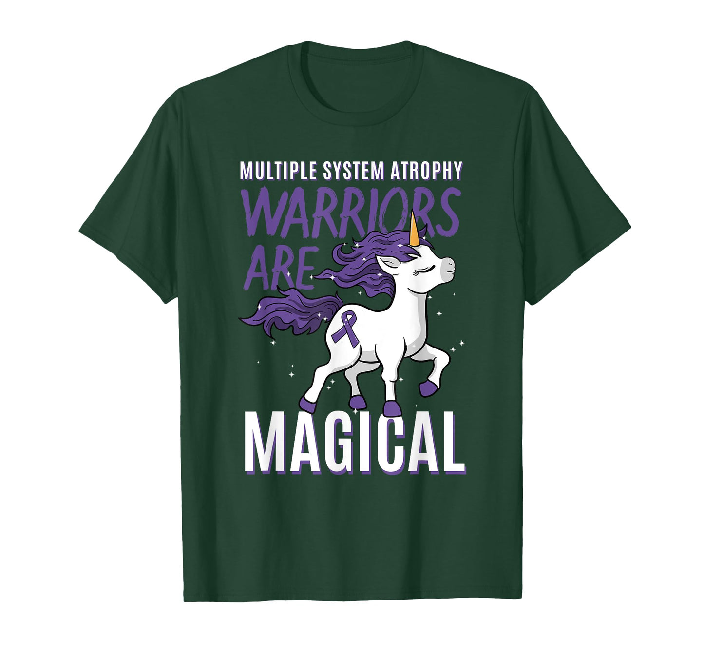 Multiple System Atrophy Unicorn Neurodegenerative Disorder T-Shirt