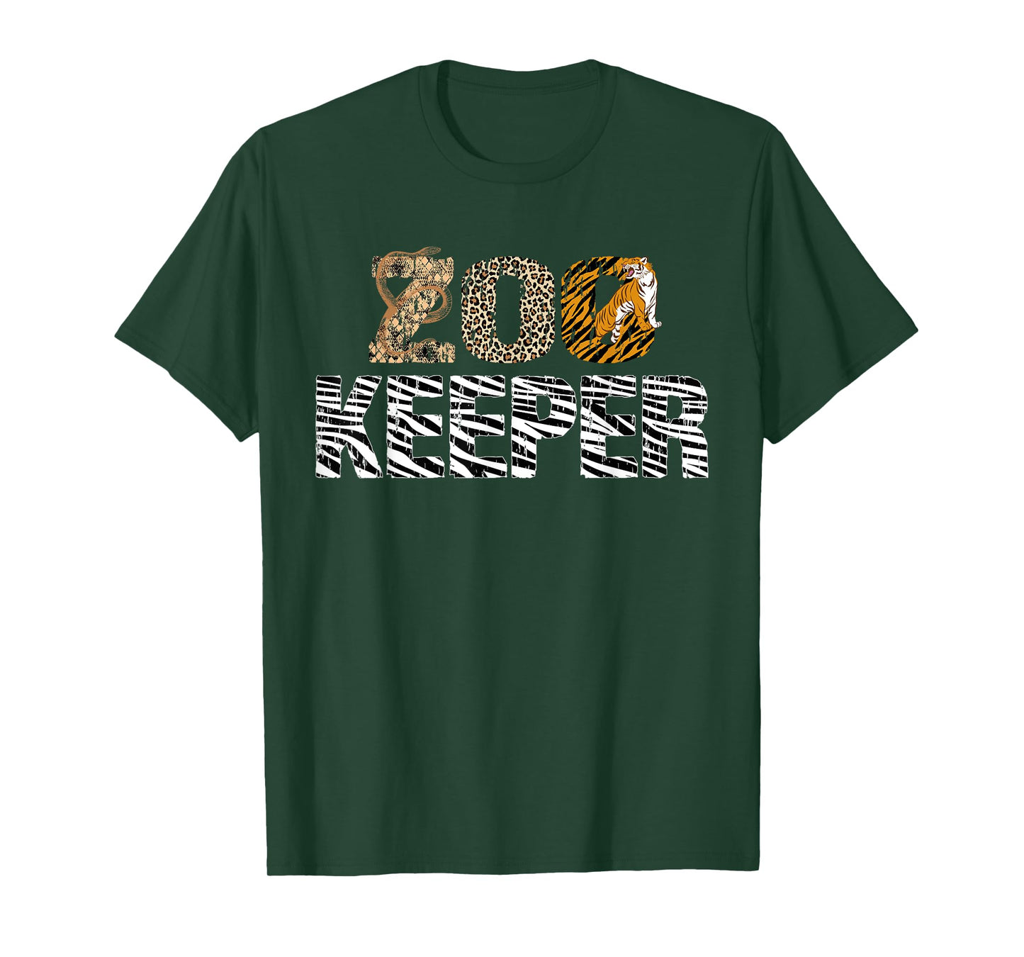Zookeeper Costume African Animals Zebra Wild Print Savanna T-Shirt