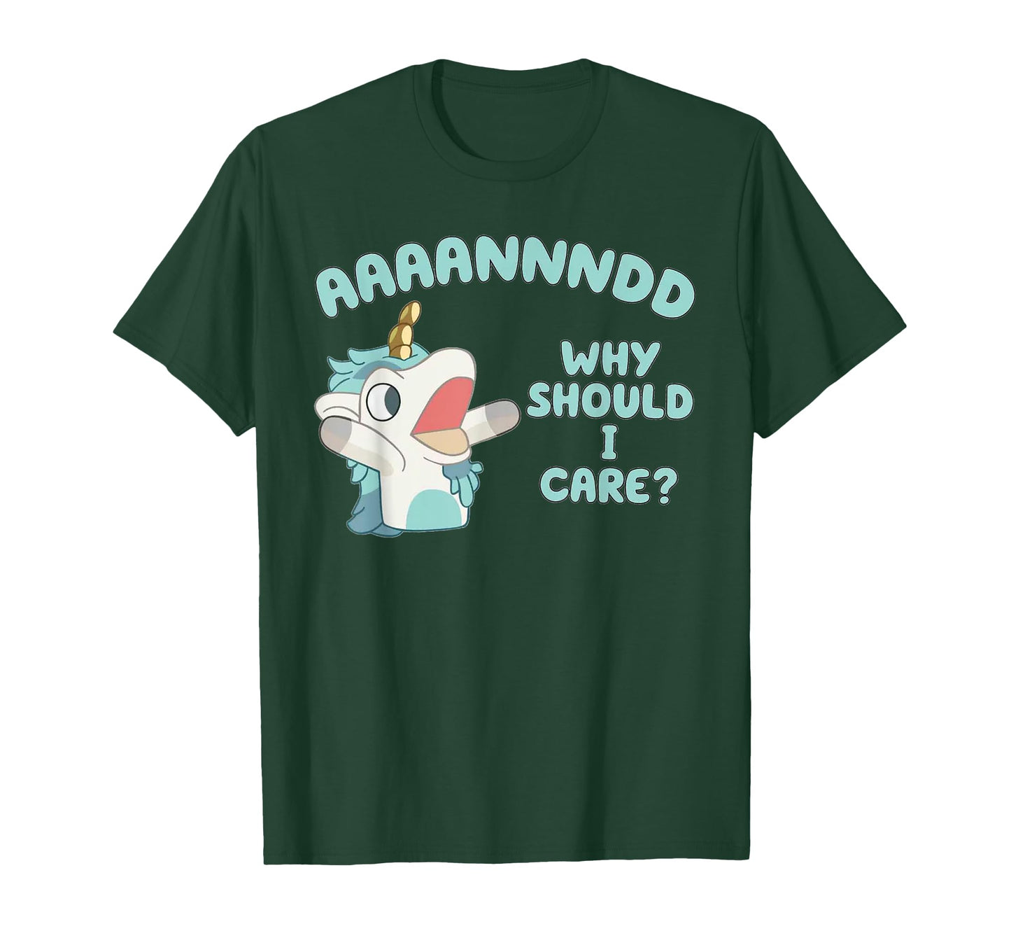 And Why Should I Care? Funny Sarcastic Unicorn T-Shirt