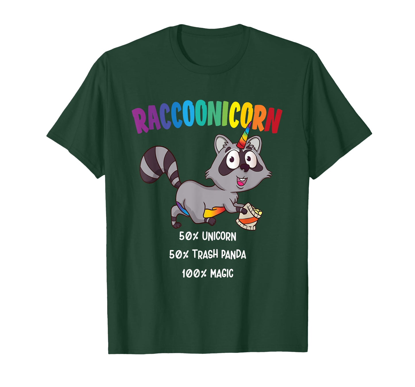 Funny Racoon Trash Panda Racoonicorn T-Shirt