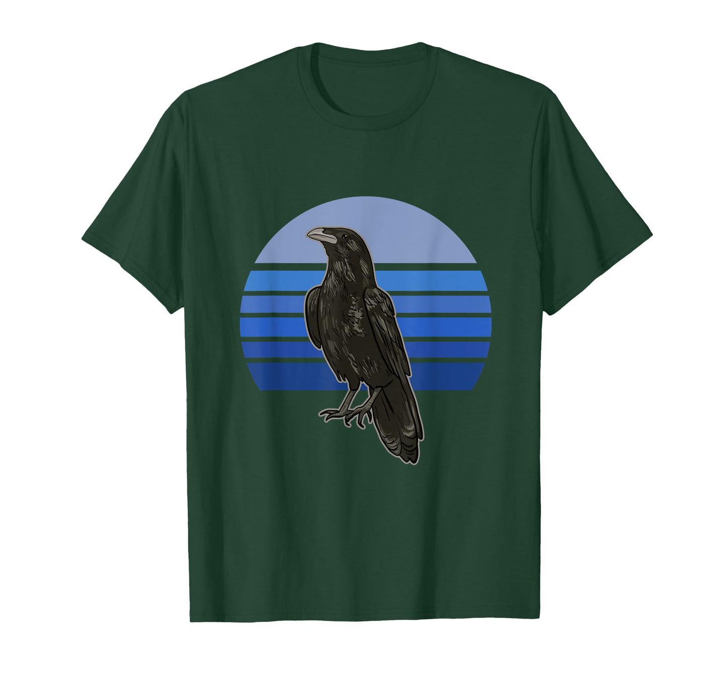 Retro Crow Bird Illustration for Crow and Raven Lovers T-Shirt