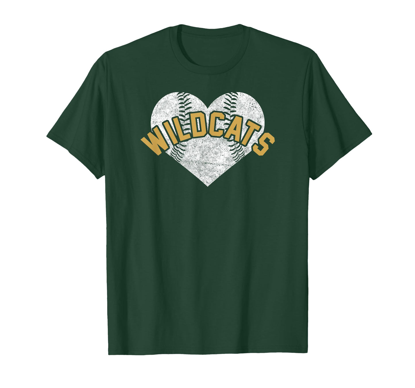 Wildcats Baseball Softball High School Team Mascot Mom T-Shirt