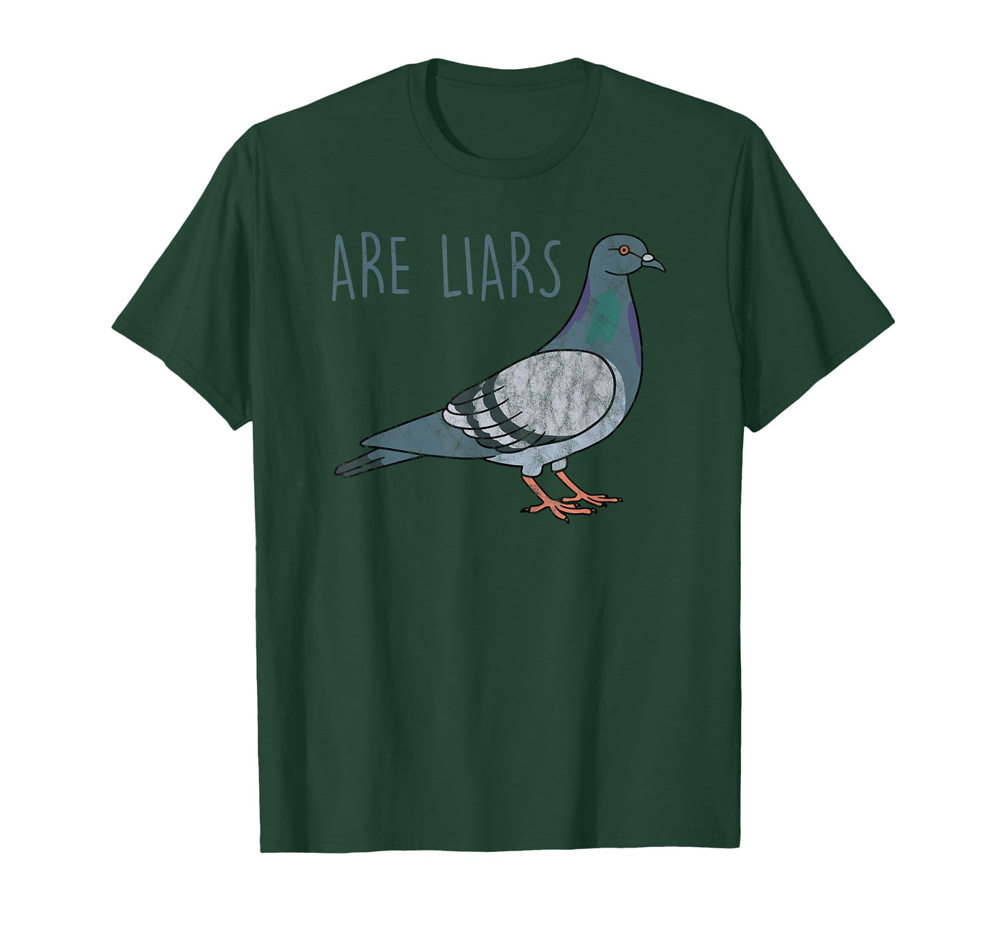 Pigeons Are Liars Aren't Real Spies Birds Pun Gift T-Shirt