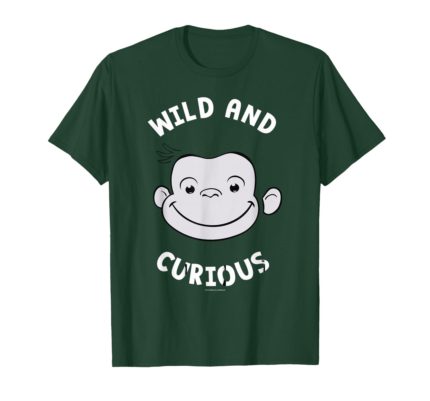 Curious George Wild and Curious Big Face T-Shirt