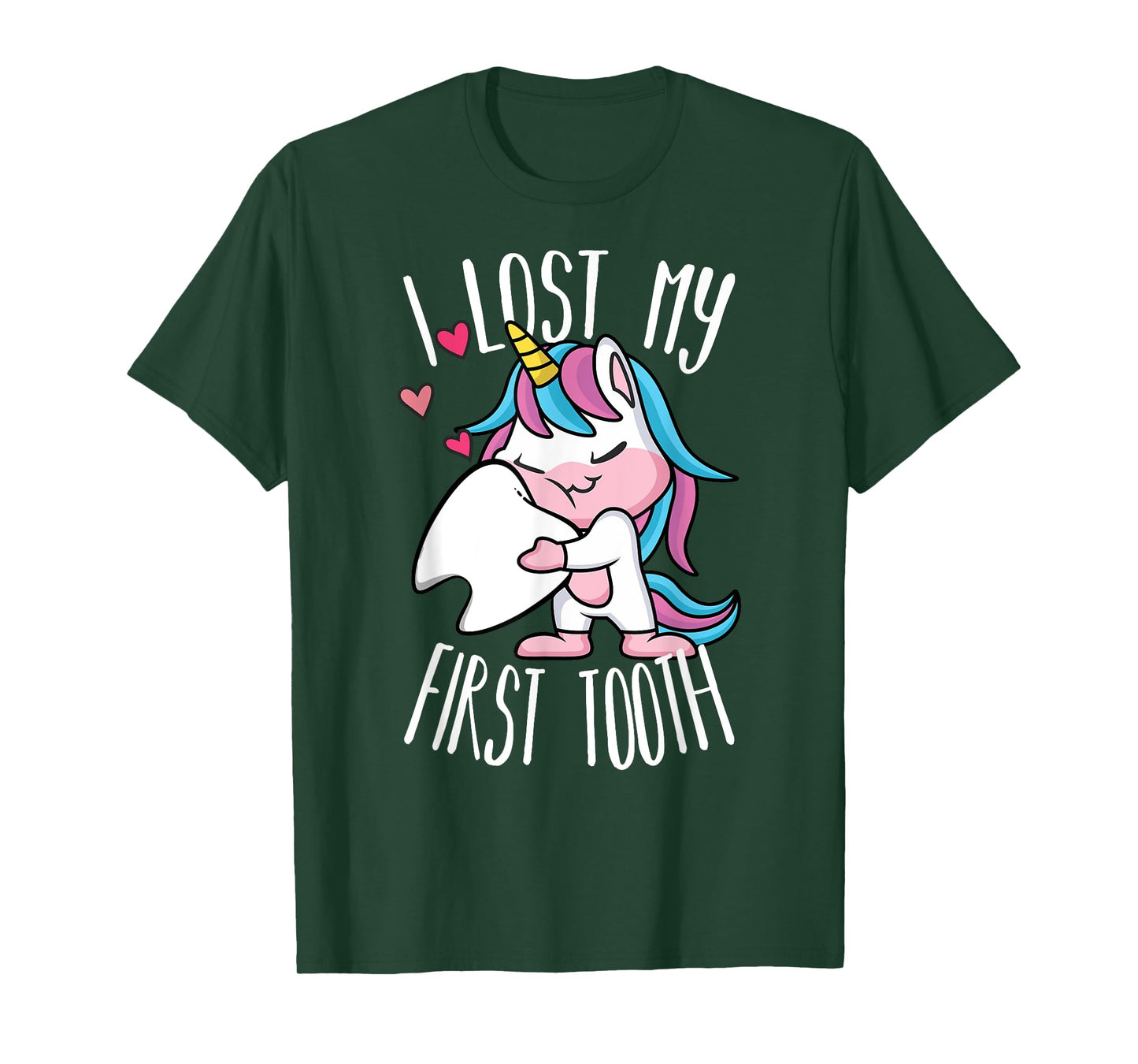 Funny Tooth Fairy - Cute Unicorn I Lost My First Tooth T-Shirt