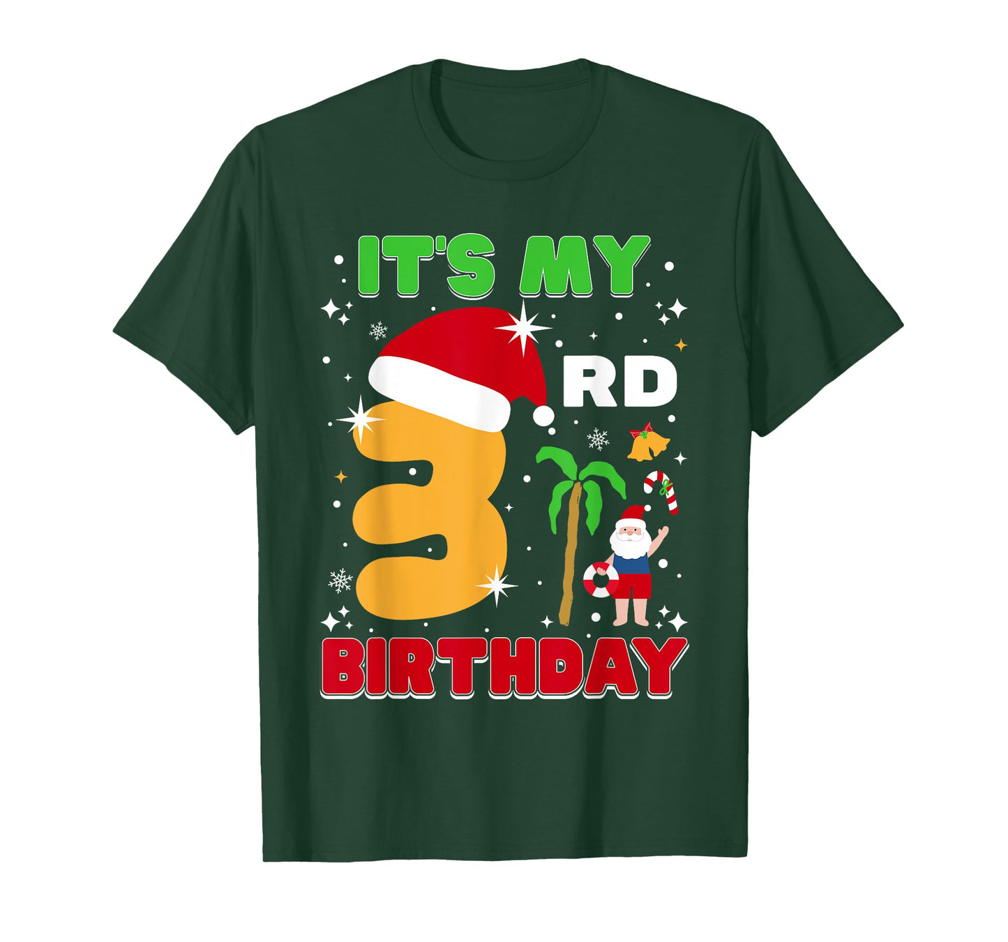 It's My 3rd Birthday Summer Xmas 3 Years Old Kids Girls Boys T-Shirt