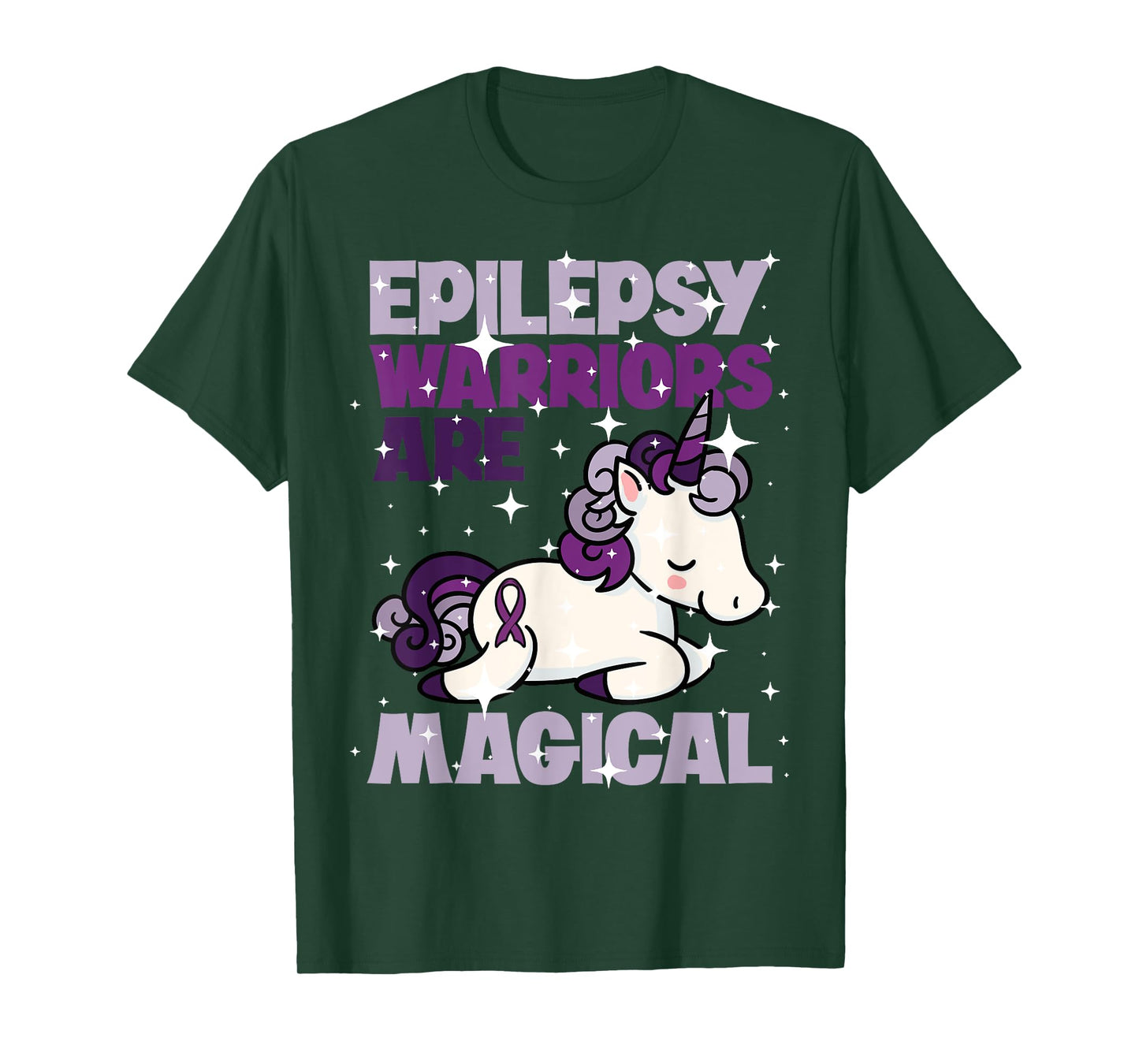 Epilepsy Warrior Epileptic Day Purple Unicorn Lover Gift T-Shirt