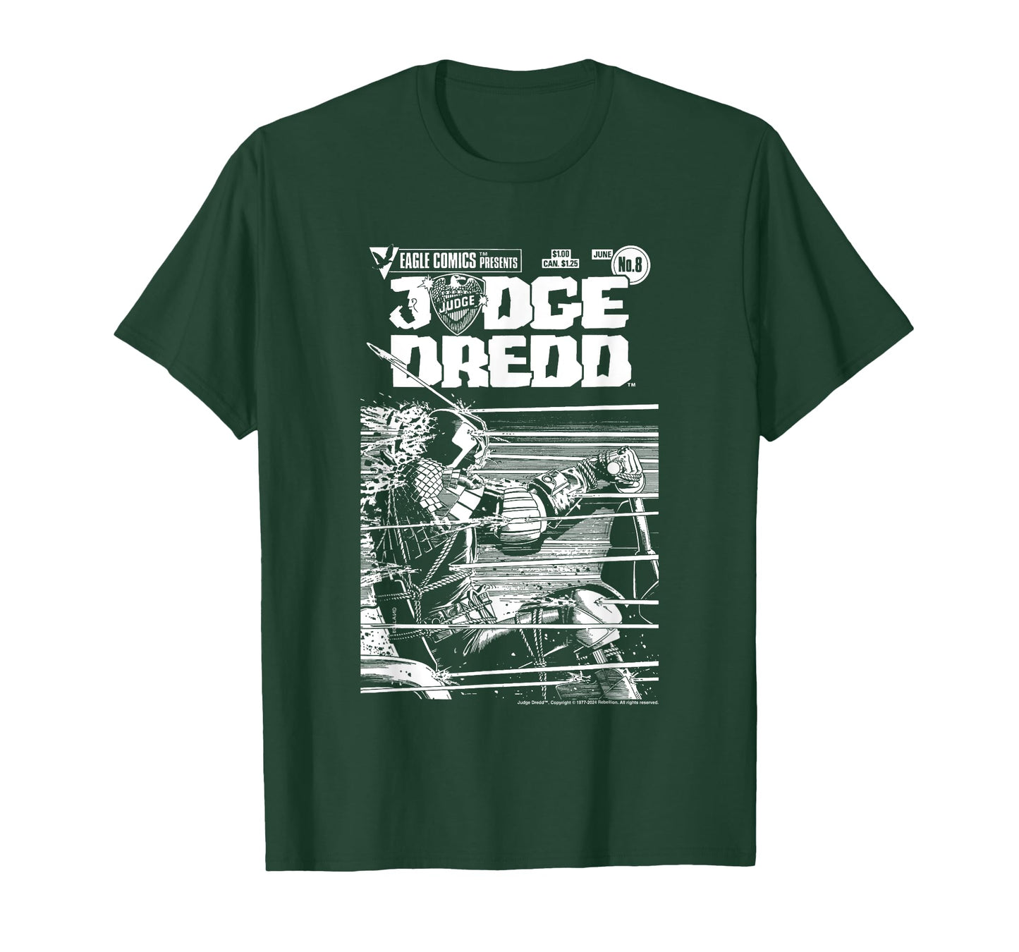 Eagle Comics Judge Dredd Lawmaster No.8 2000 AD T-Shirt
