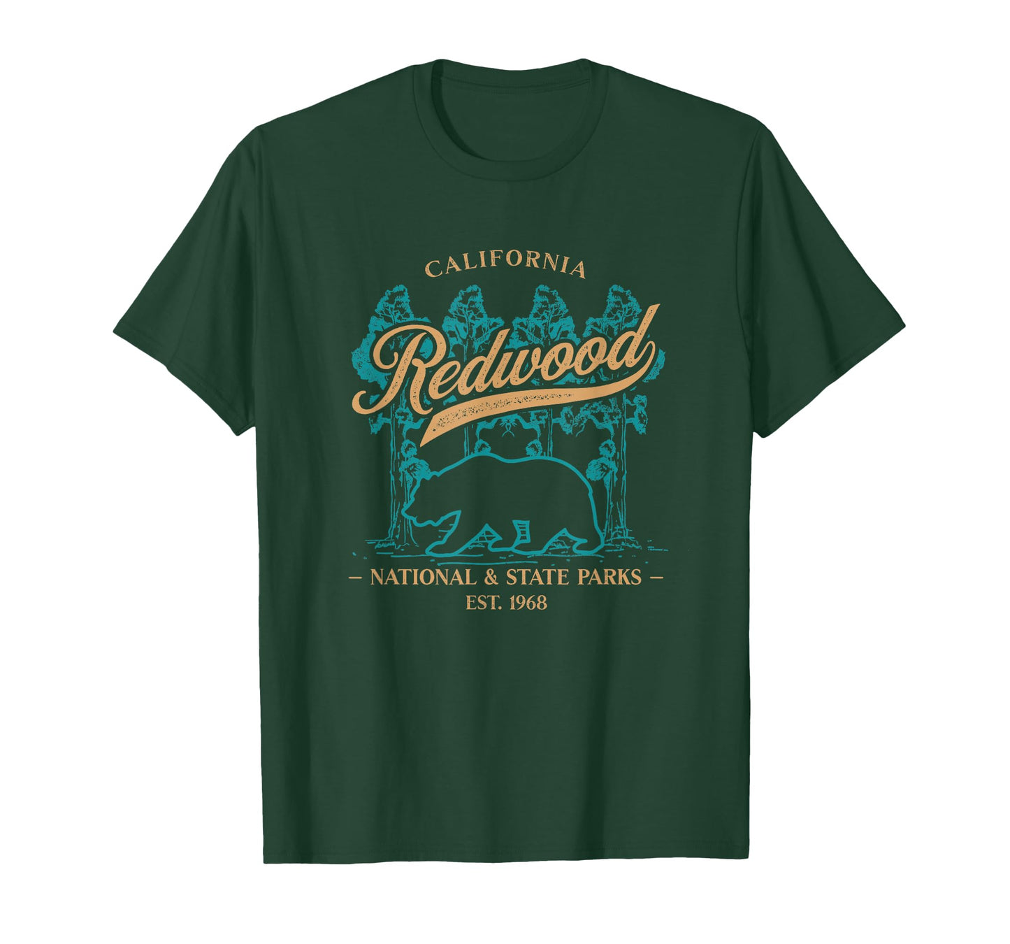 Redwood National State Parks California Coast USA Souvenir T-Shirt