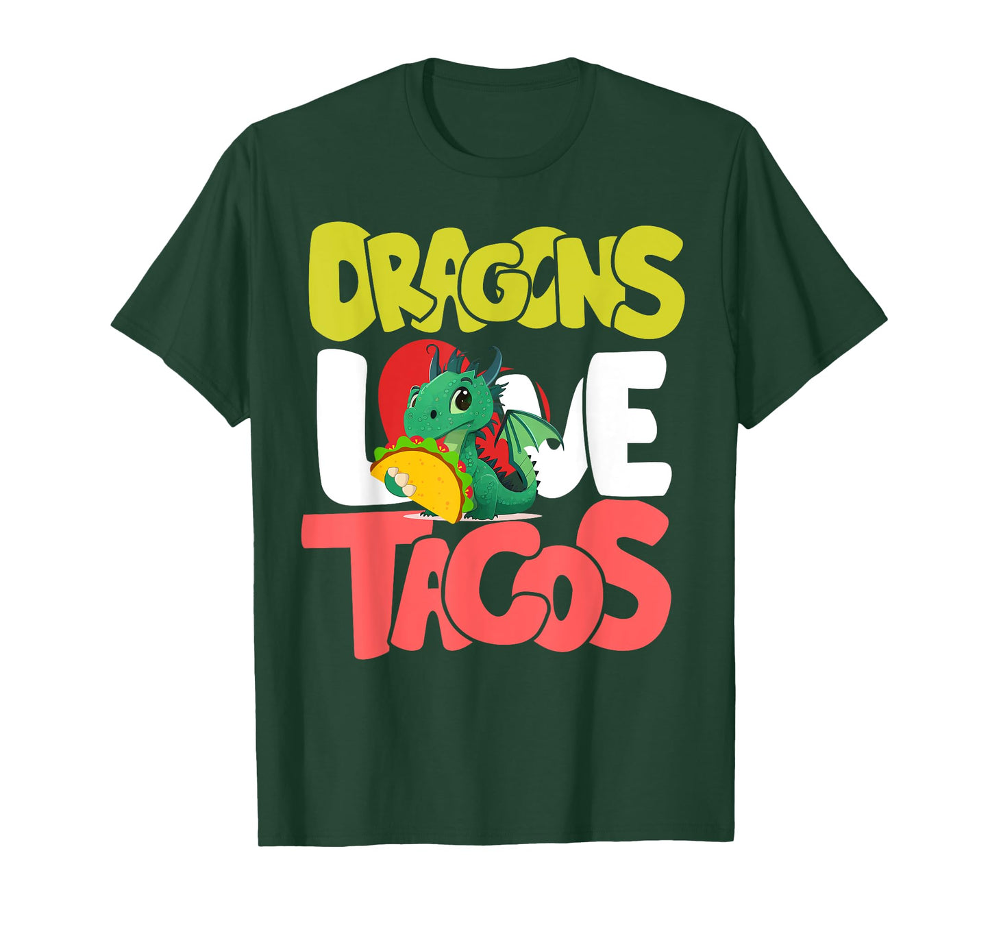 Dragons Love Tacos Shirt Adult Kids Dragon Lovers T-Shirt