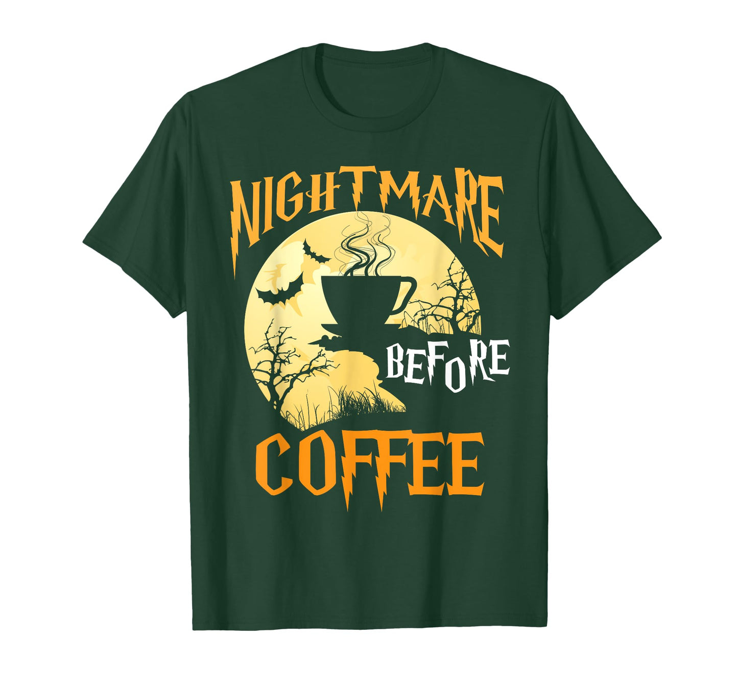 Cute Nightmare Before Coffee Halloween Shirt Funny Mug Gift T-Shirt
