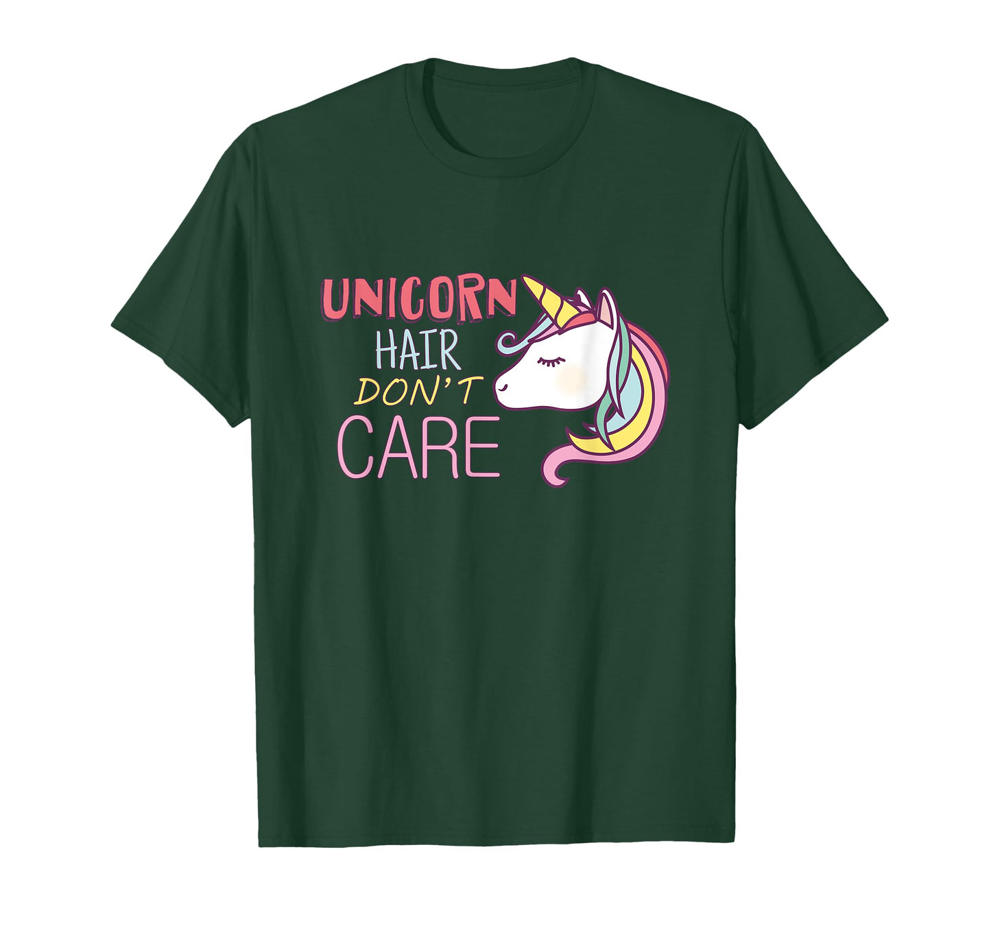 Unicorn Hair Don't Care T-Shirt Cool Unicorn Tshirt
