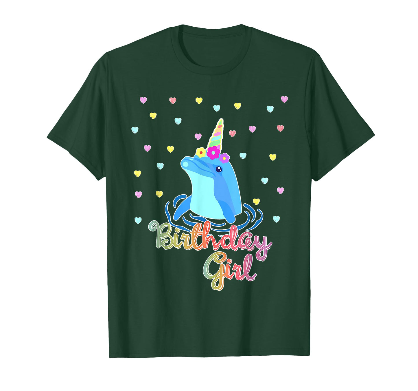 Dolphin Unicorn Birthday Party Outfit T-Shirt