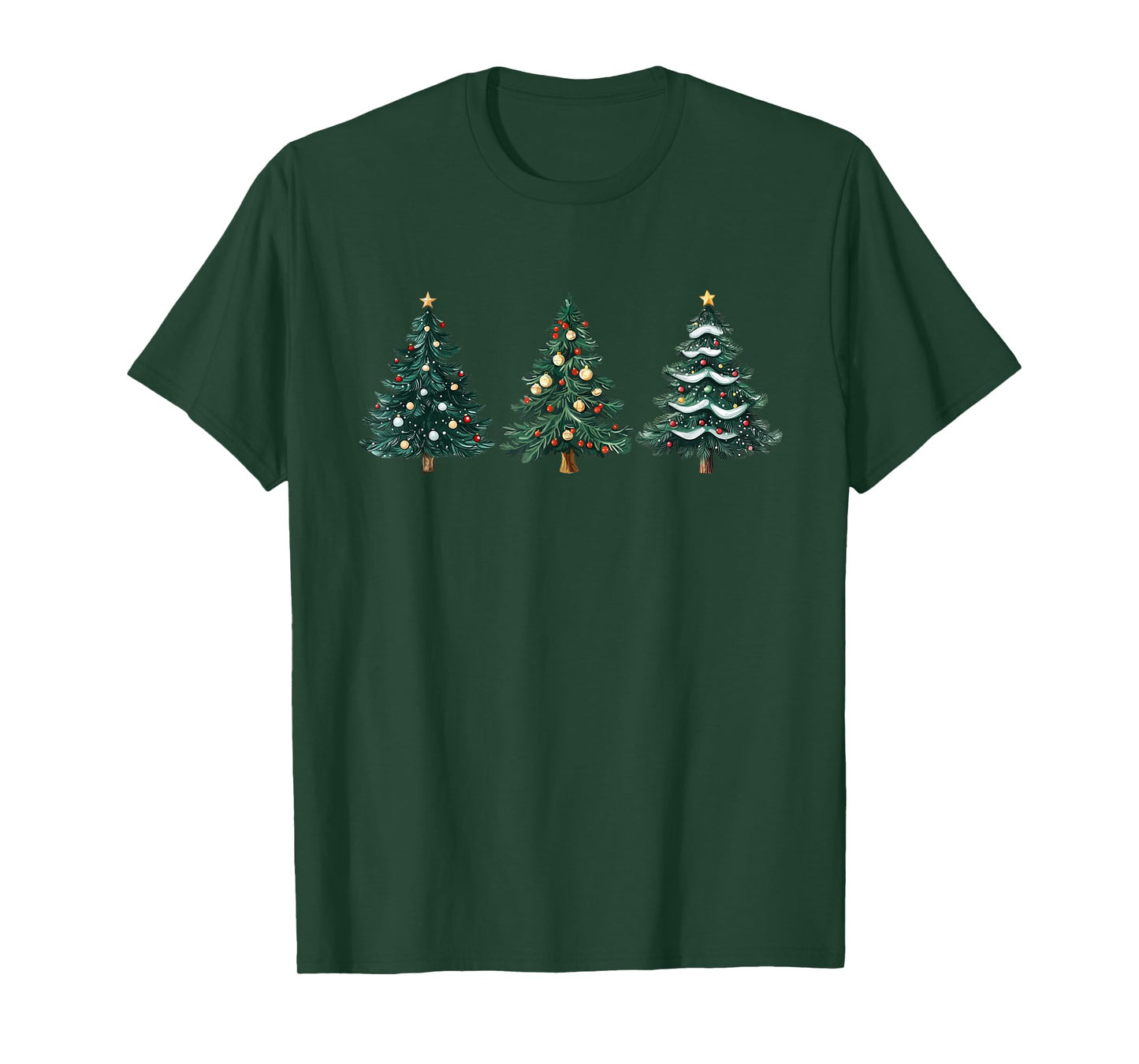 ChristmasTreeXmasCo. Christmas Tree Xmas Graphic Unisex-Adults, Unisex-Kids T-Shirt - Black, Small, Short Sleeve