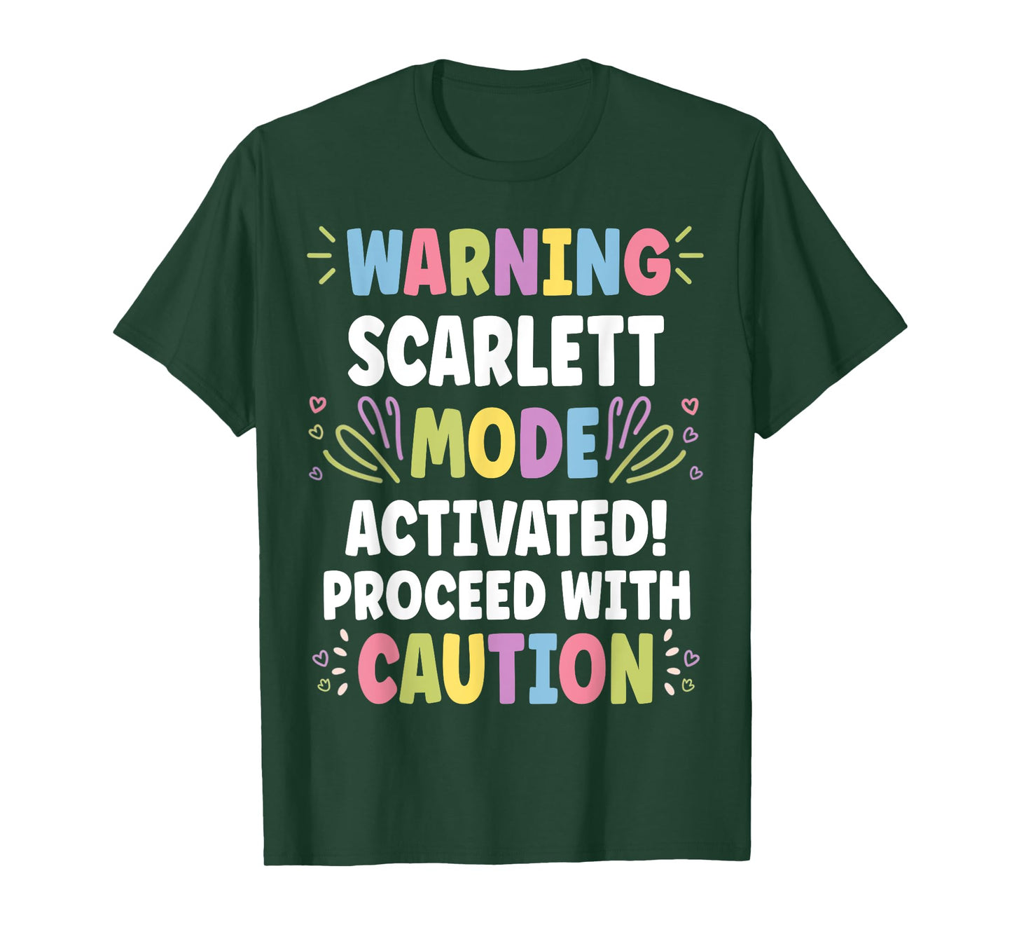 SCARLETT Personalized Name Funny Cute Custom SCARLETT Name T-Shirt