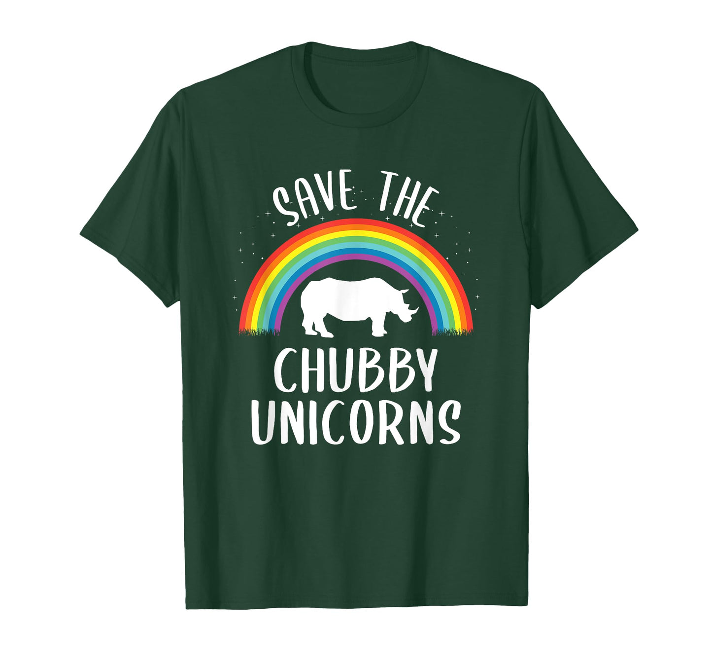 Rainbow Save The Chubby Unicorns T-Shirt