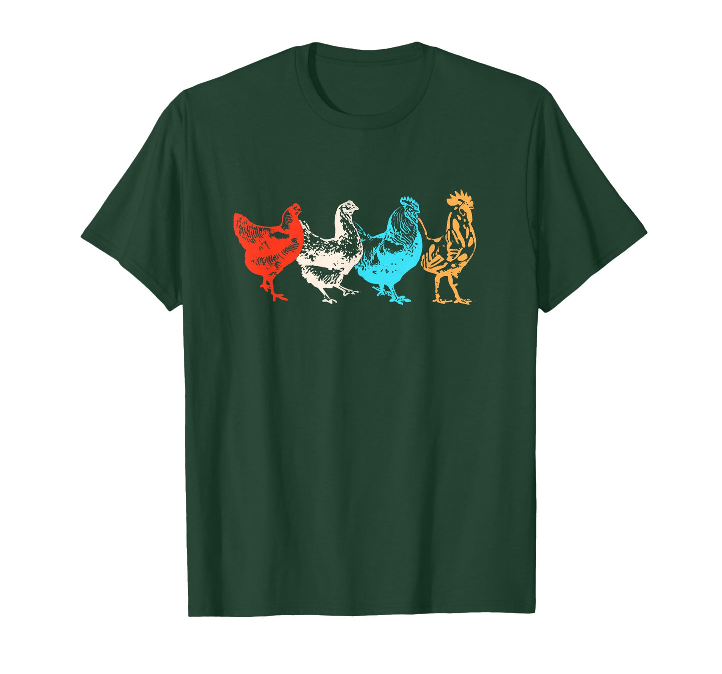 Chicken Shirt Women Girl Farm Funny Chicken Graphic T-Shirt