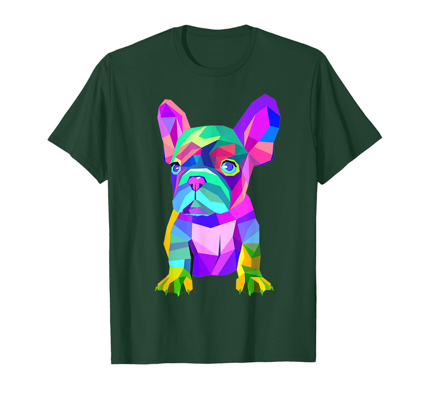 Colored Dog Frenchie Breed, Cute French Bulldog T-Shirt