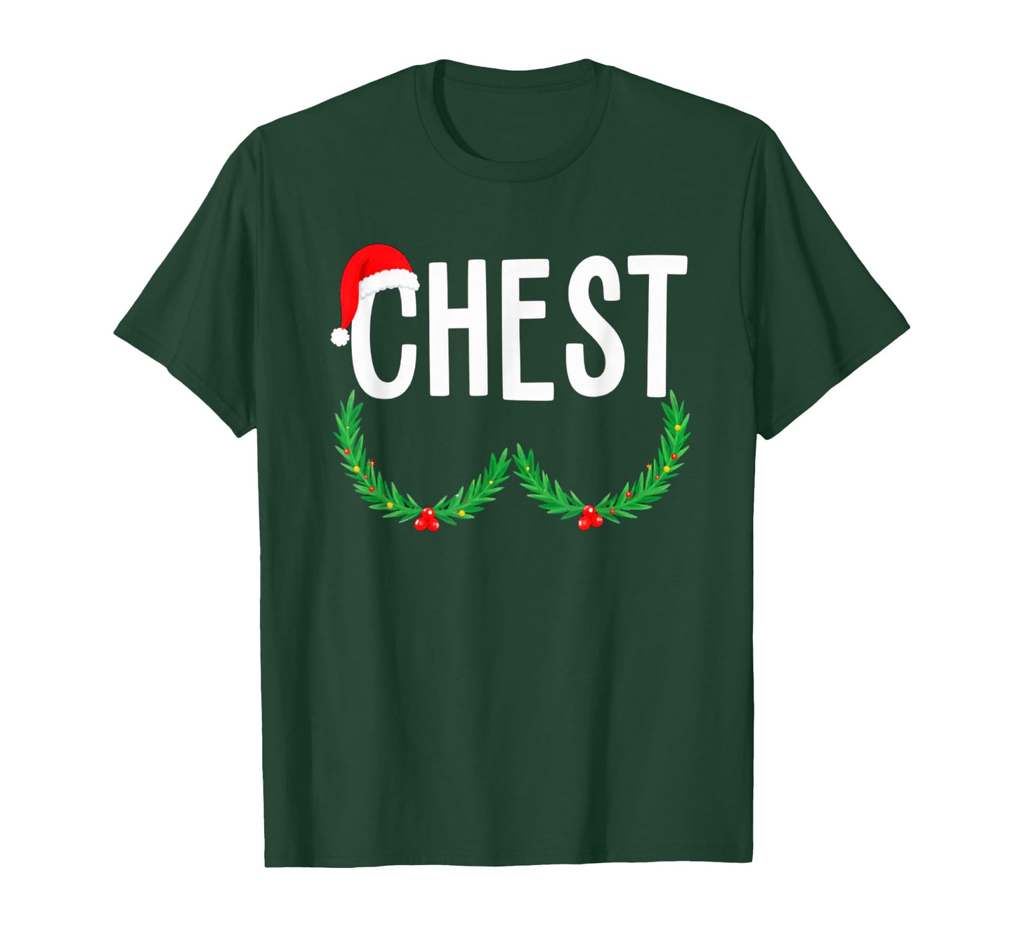 Chest Nuts Matching Chestnuts Funny Christmas Couples Chest T-Shirt