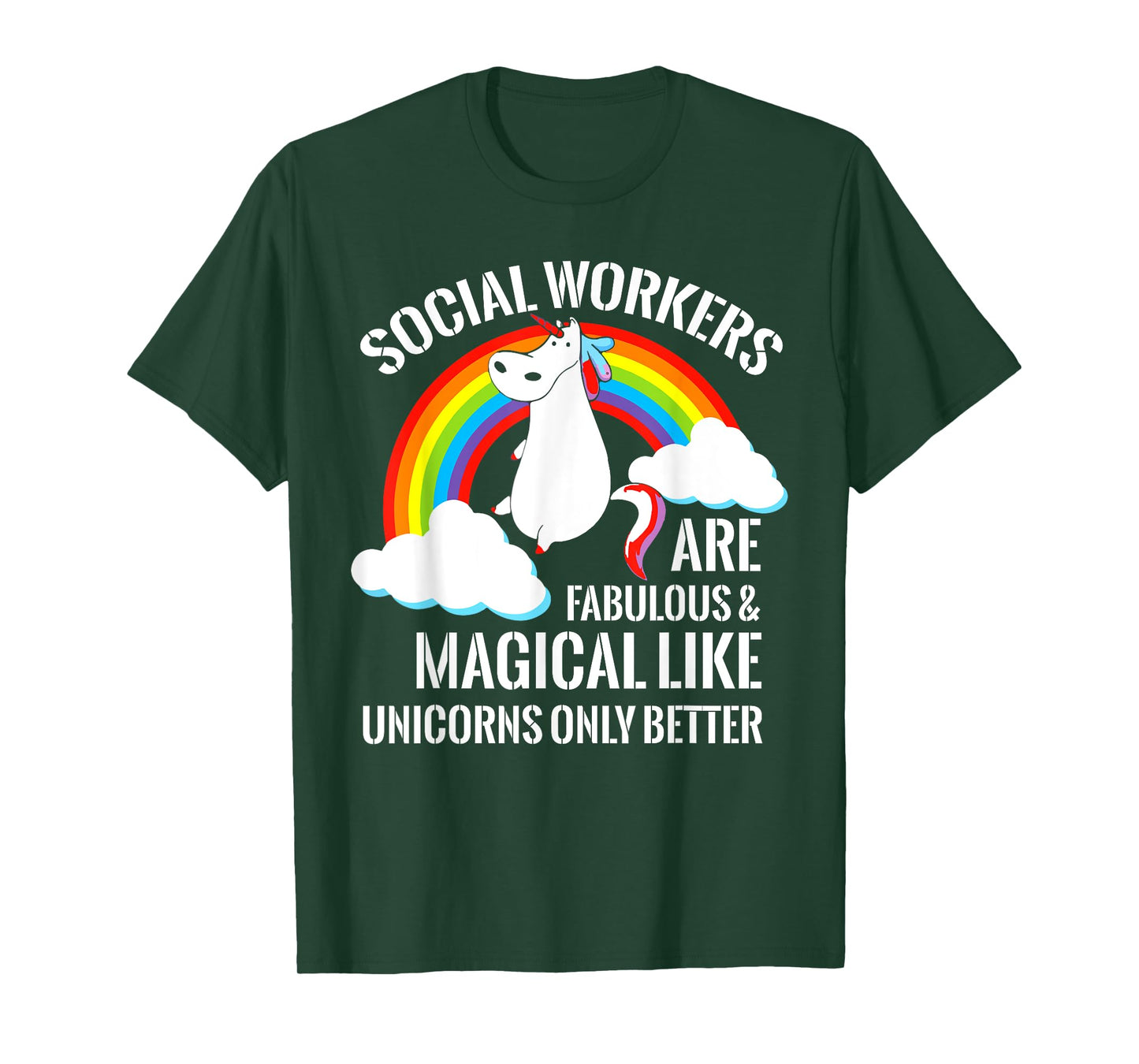 Essential Social Worker Gifts Unicorn Social-Worker Gift T-Shirt