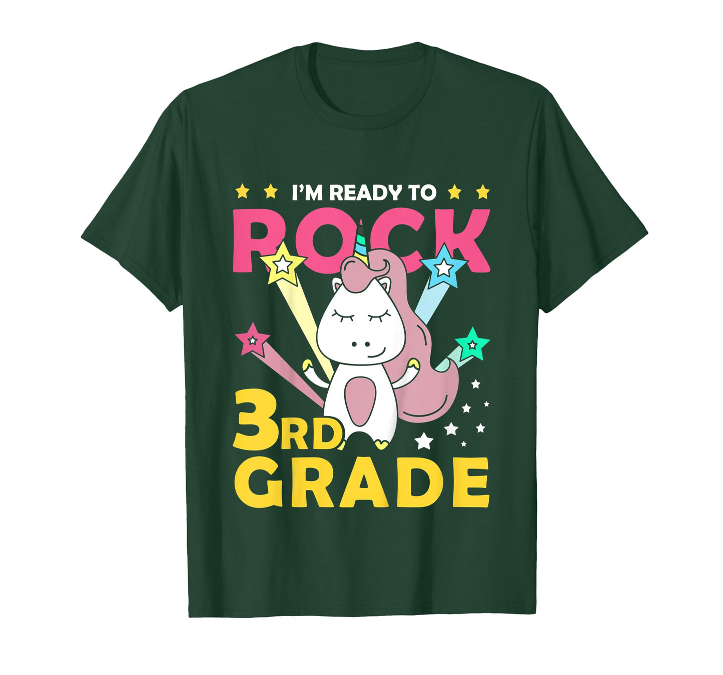 Kids I'm Ready Crush 3rd Grade Shirt Cute Unicorn T-Shirt