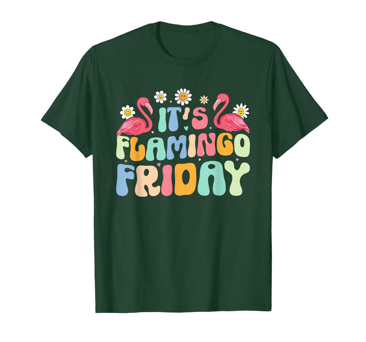 Groovy Flamingo It’s Flamingo Friday Birds Wearing Glasses T-Shirt