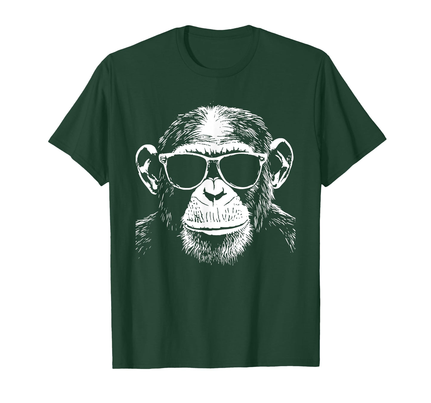 Funny Chimpanzee Monkey Sunglasses T-Shirt