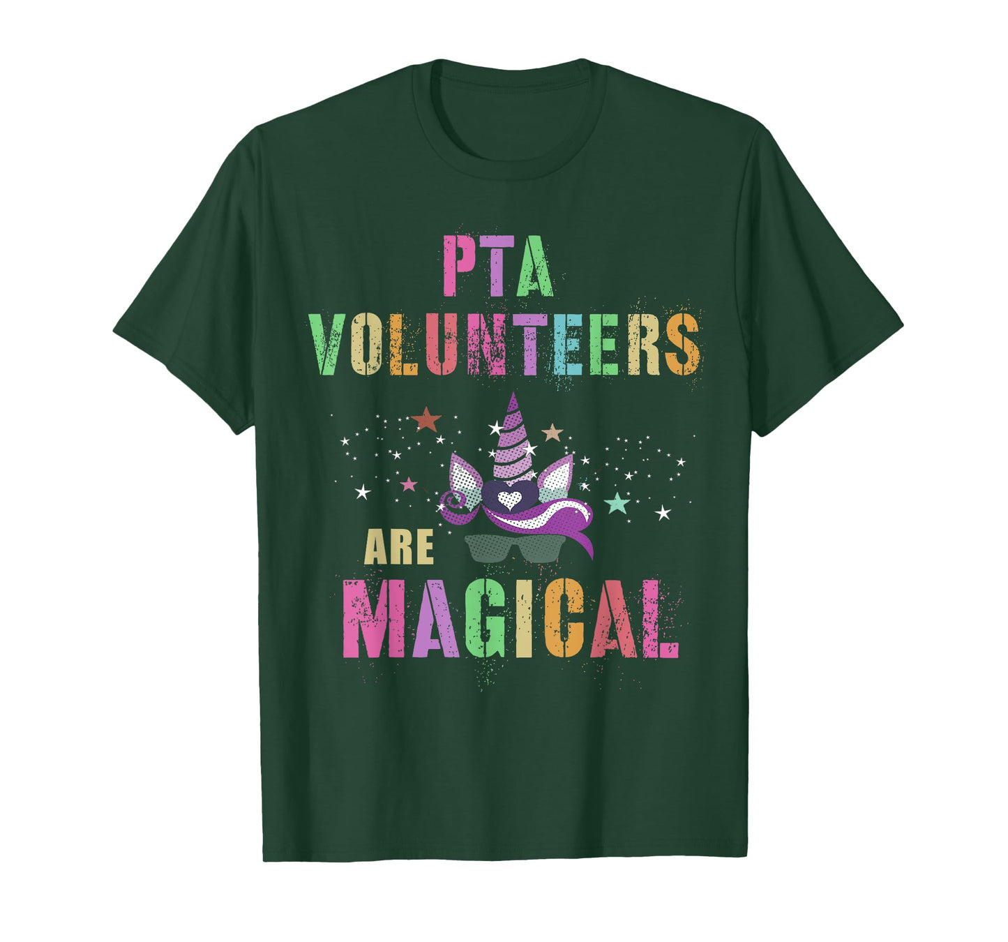 Funny PTA VOLUNTEERS ARE MAGICAL I'm Unicorn School Squad T-Shirt