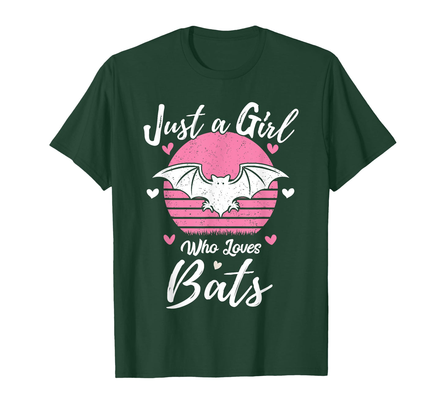 Women Girls Bat Lover Gift Just A Girl Who Loves Bats T-Shirt