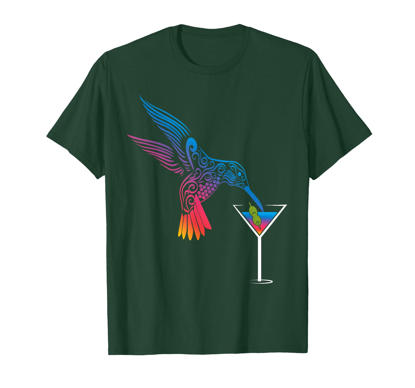 Cocktail and hummingbird the ideal mix for holidays T-Shirt