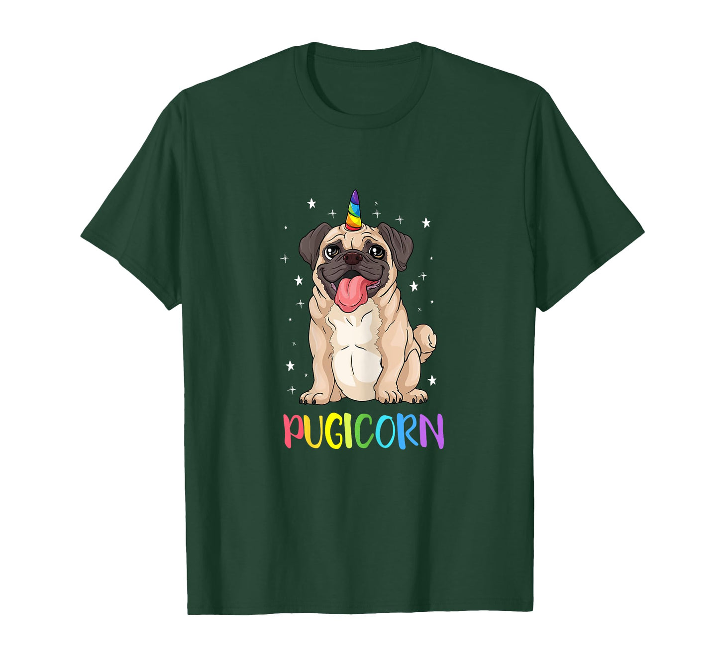 Girl Pugicorn funny pug Lover unicorn Pug Owner T-Shirt