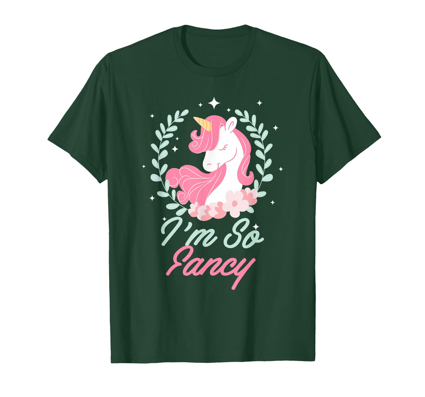I'm So Fancy Rainbow Unicorn Squad Novelty T-Shirt T-Shirt