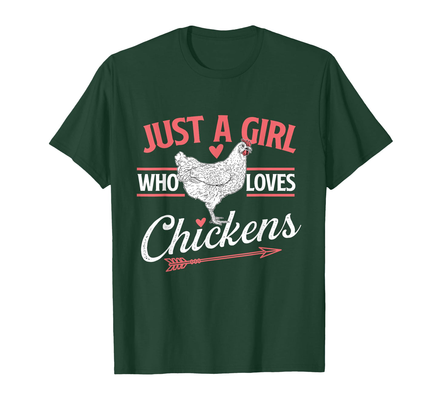 Just A Girl Who Loves Chickens - Chicken Lover Poultry Owner T-Shirt