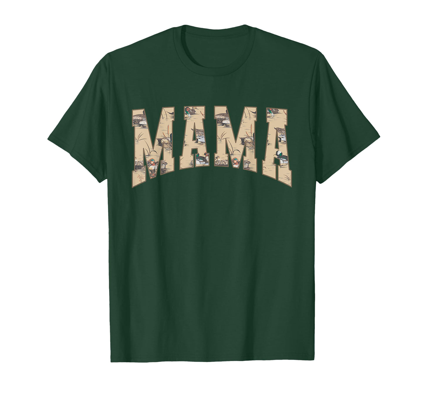 Hunting Mama Duck Camouflage Camo Waterfowl Duck Camo Women T-Shirt
