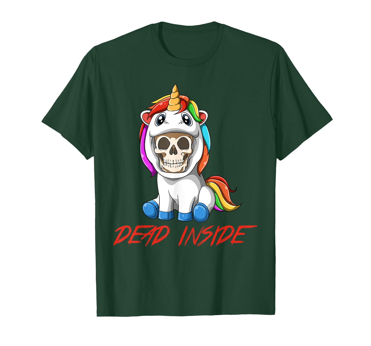 Dead Inside - Sarcastic Unicorn Parody Gift T-Shirt