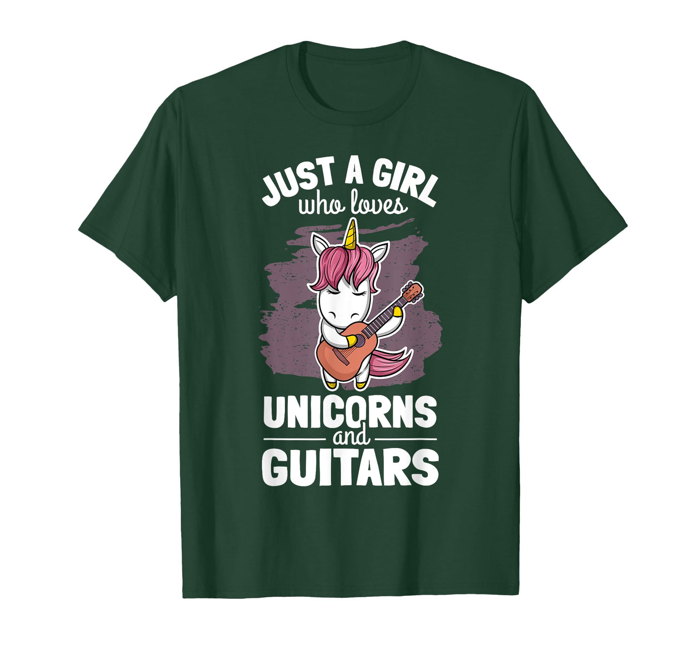 Cute Unicorn Guitar Player Woman Magical Girl Guitarist T-Shirt