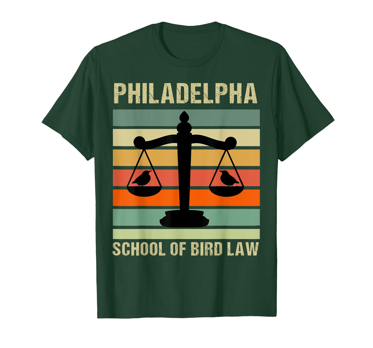 Philadelpha School Of Bird Law Retro Vintage T-Shirt
