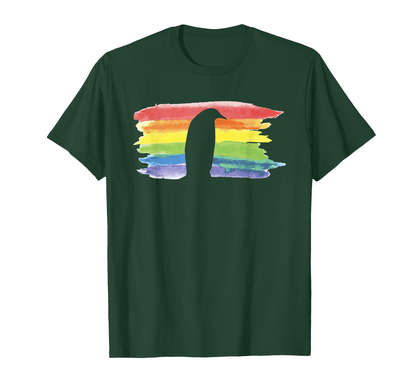 Rainbow LGBT Pride Penguin Lover Flightless Bird Lesbian Gay T-Shirt
