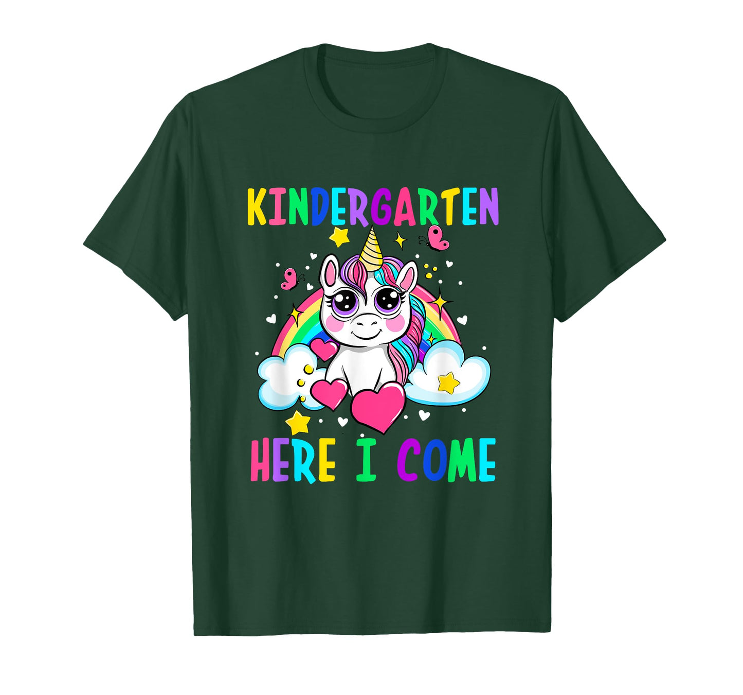 Cute Unicorn Kindergarten Here I Come School Kindergarten T-Shirt