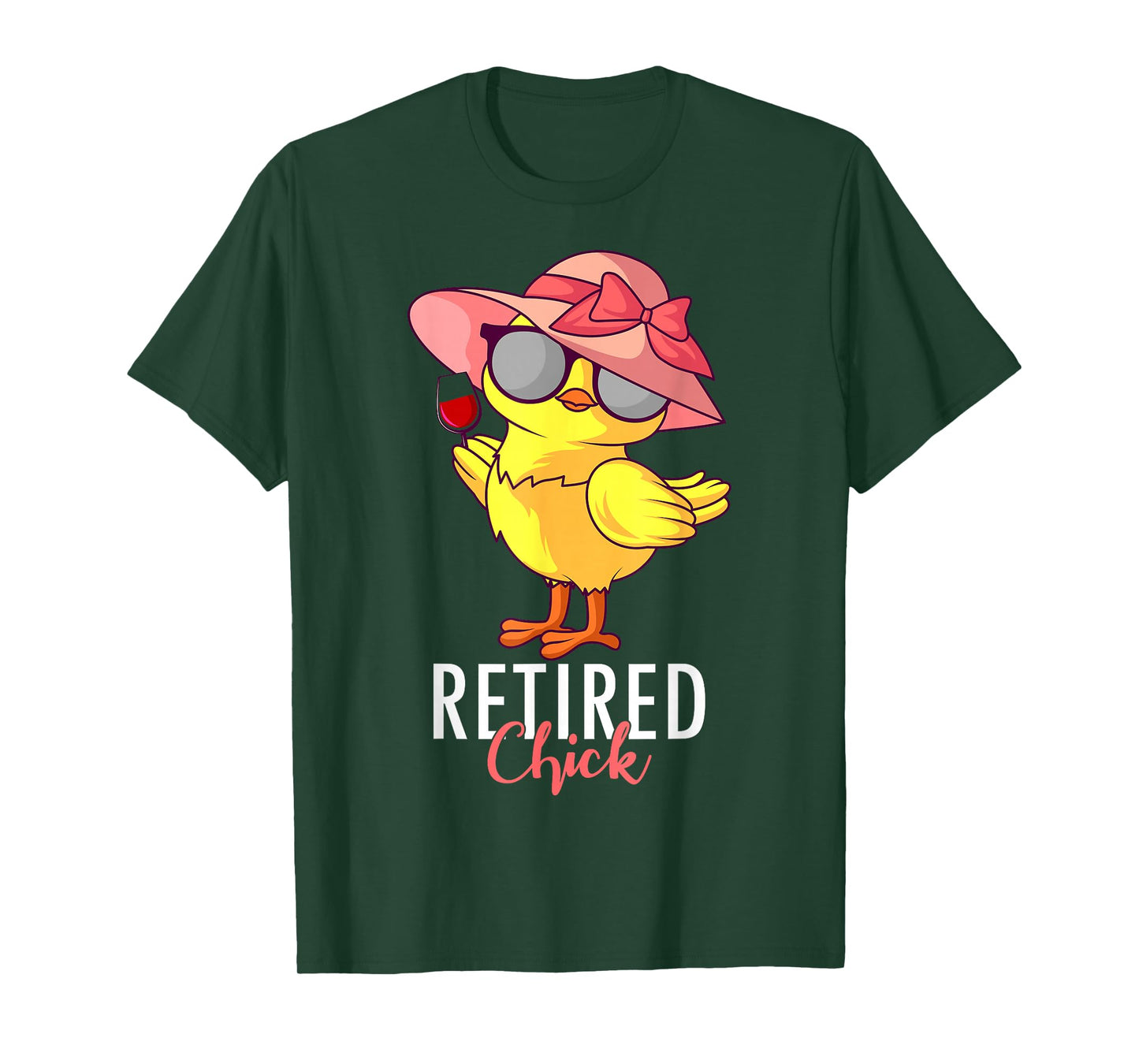 Retired Chick Retirement Pension Vacation Pensioner Resigned T-Shirt