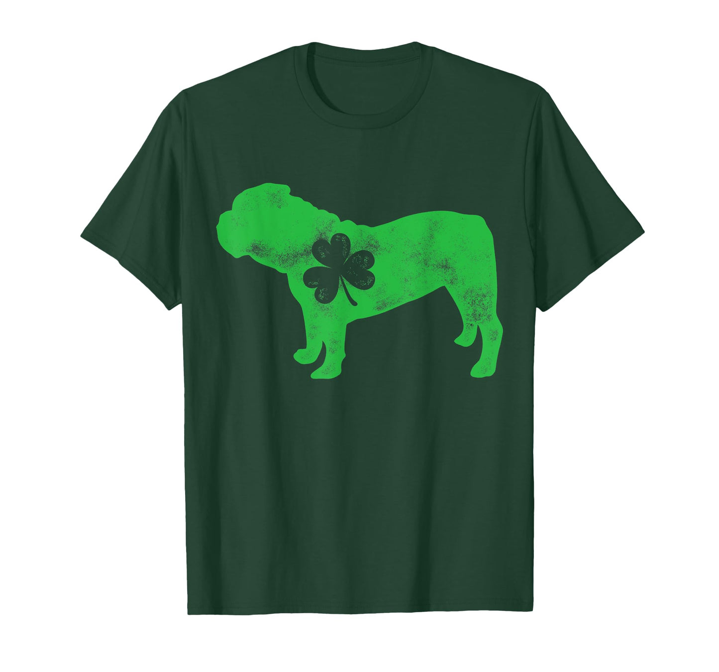 English Bulldog St Patricks Day Men Women Shamrock Dog Lover T-Shirt