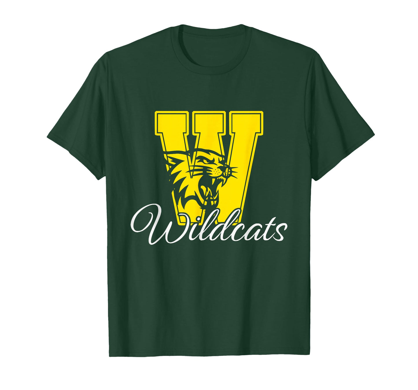 Wildcats Spirit Bold Letter W T-Shirt