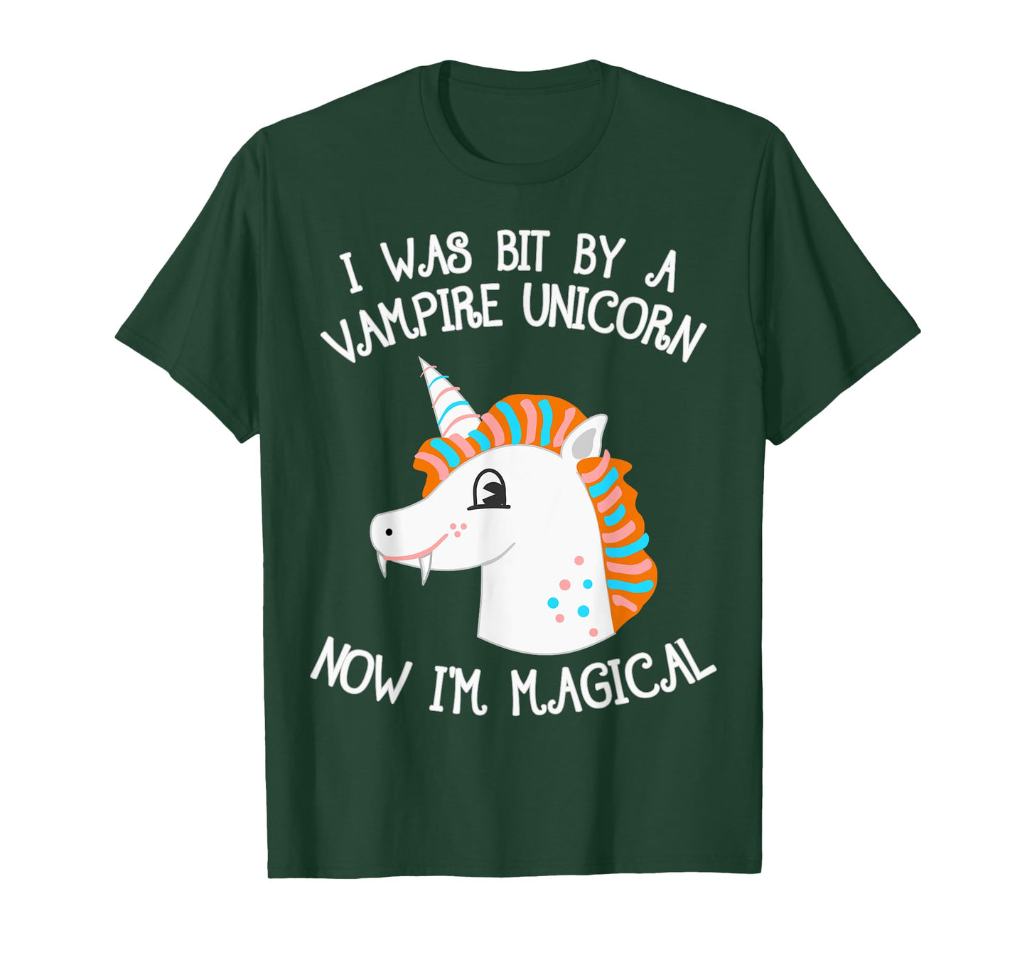 Vampire Unicorn Now I'm Magical Halloween Unicorn T-Shirt