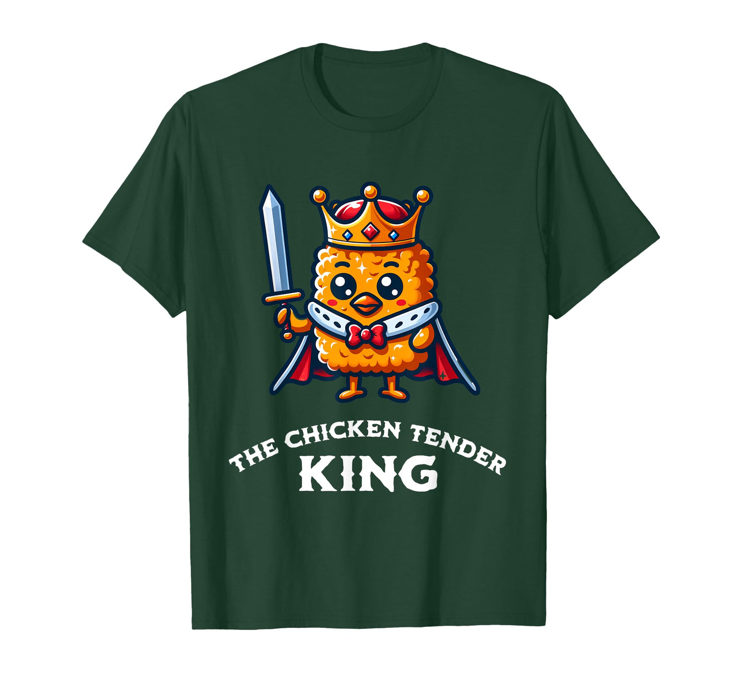 The Chicken Tender King Fast Food Funny T-Shirt