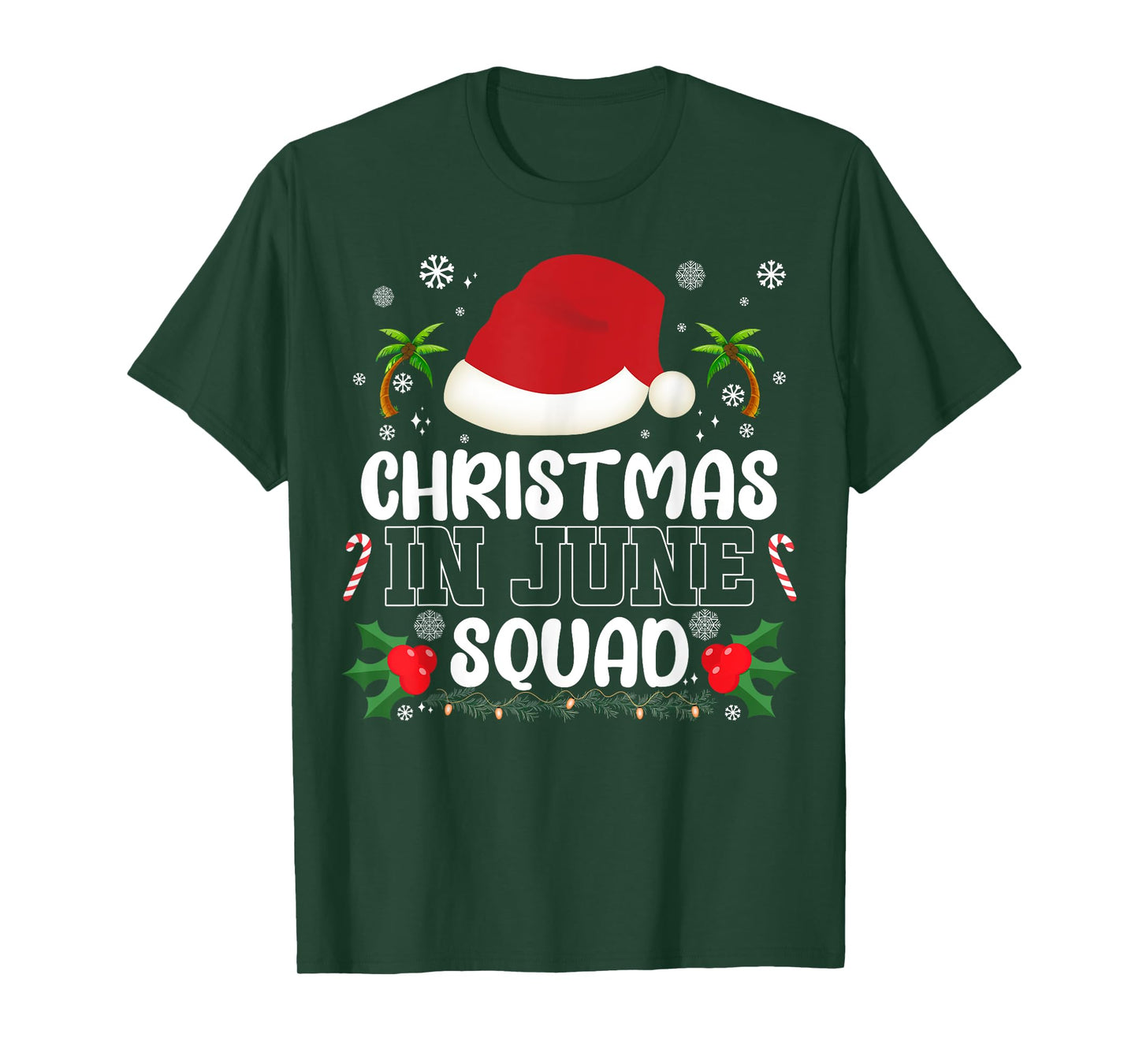 Christmas In June Squad Funny Summer Xmas Men Women Kids T-Shirt