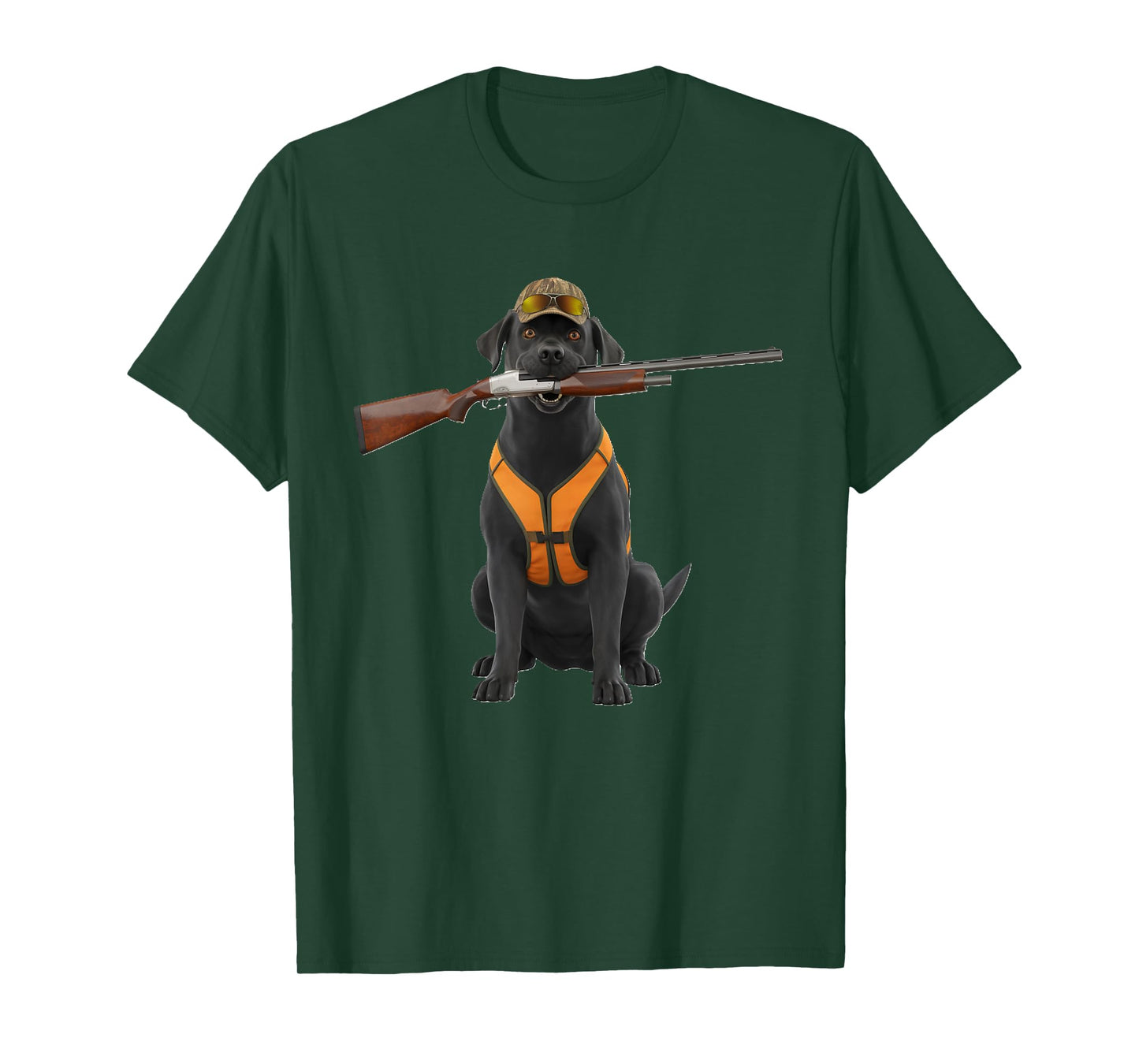 Black Lab, labrador is ready to hunt now! Get R Done! T-Shirt